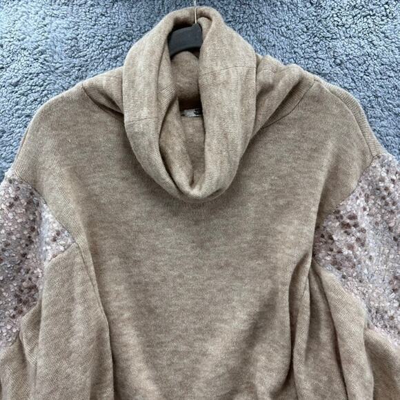 Gimmics Women's Small Turtleneck Pullover Large Sleeves‎ Comfortable - Picture 3 of 11